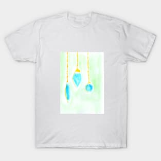 christmas toys, christmas, new year, holiday, decor, balls, watercolor, design, art, painting, color T-Shirt